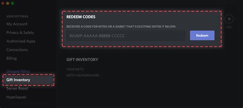 discord enter code