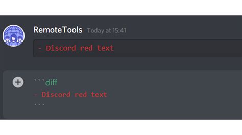 discord message text is red