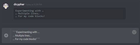 discord mobile text commands