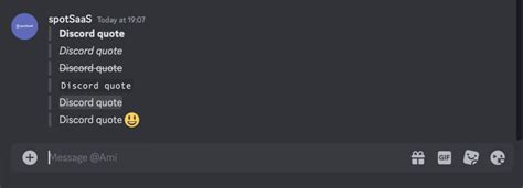discord quote code