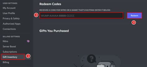 discord redeem code
