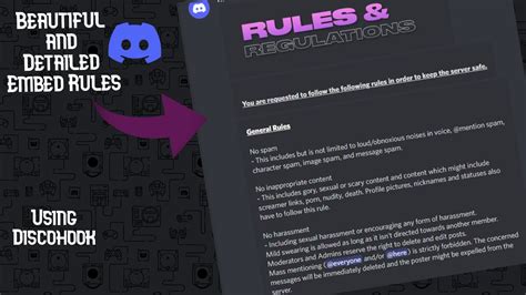 discord server rules template copy and paste aesthetic