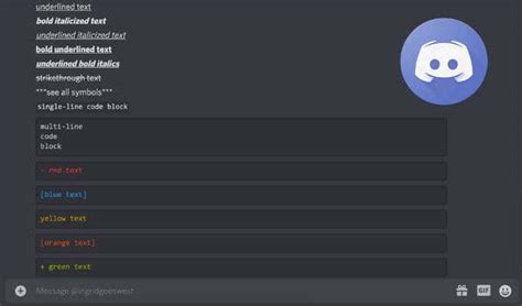 discord text formatting font size