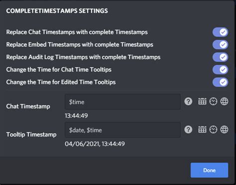 discord time format