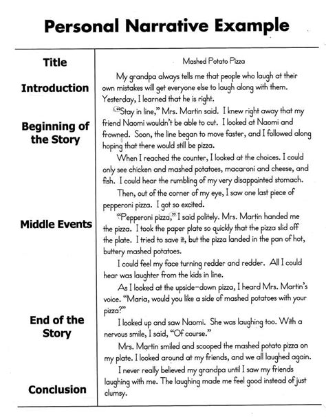 discourse narrative example