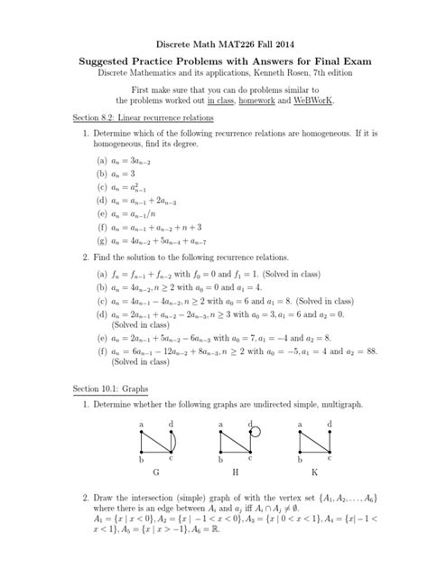 discrete mathematics for computer science questions and answers pdf