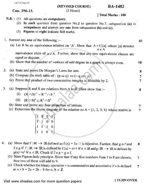 discrete mathematics important questions with answers pdf