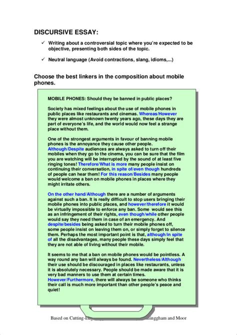 discursive text examples