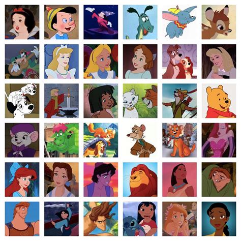 disney list in order