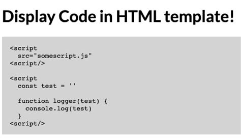 display code in html angular