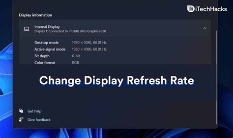 Refresh Rate Display