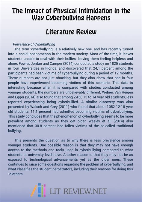 dissertation literature review example pdf