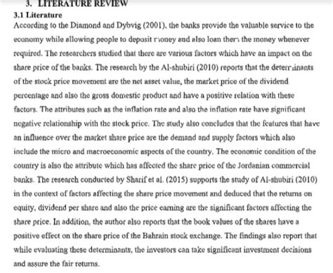 dissertation literature review example uk