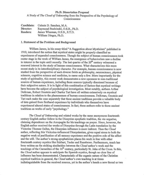 dissertation proposal examples