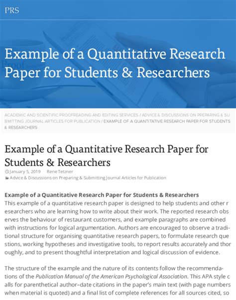 dissertation quantitative research examples