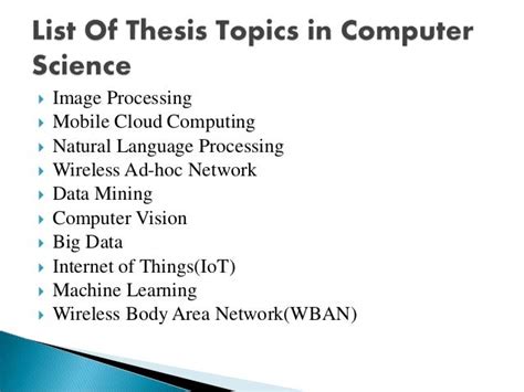 dissertation topics for computer science students