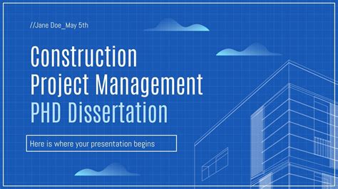 dissertation topics for project management construction