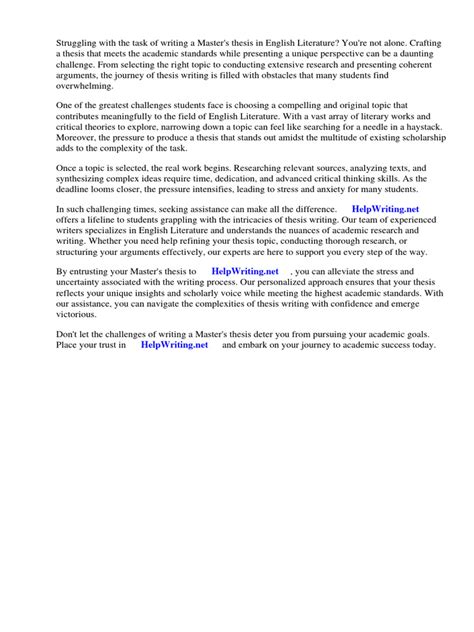 dissertation topics in english literature pdf