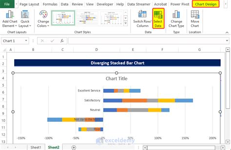 diverging stacked bar chart in excel