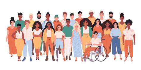 Ilustrasi orang-orang beragam