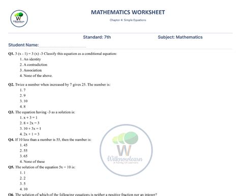 divide questions for class 7 worksheets with answers pdf