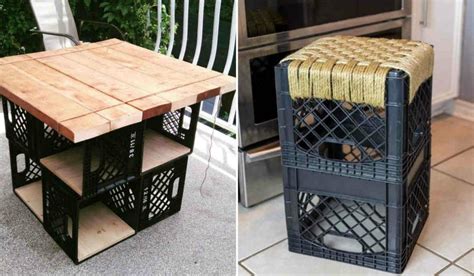 diy projects with milk crates