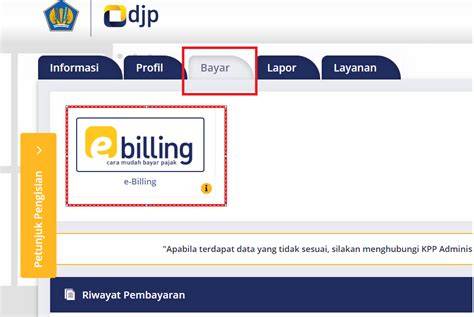 djp online ebilling