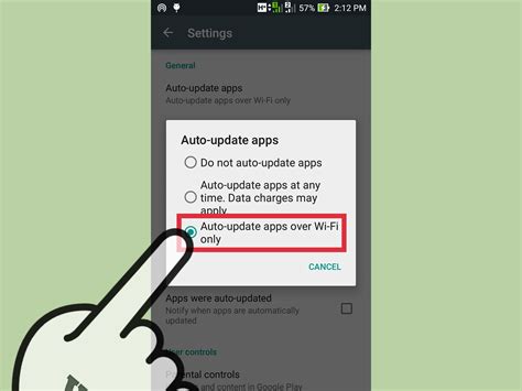 do apps update automatically on android