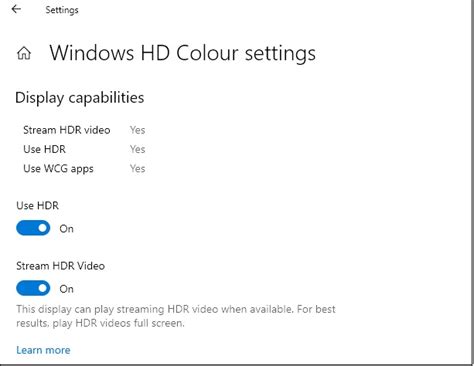 do i need to enable hdr in windows