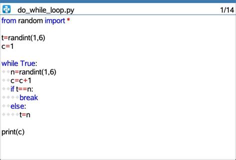 do while loop example in python