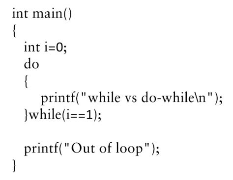 do while loop in c programming examples pdf