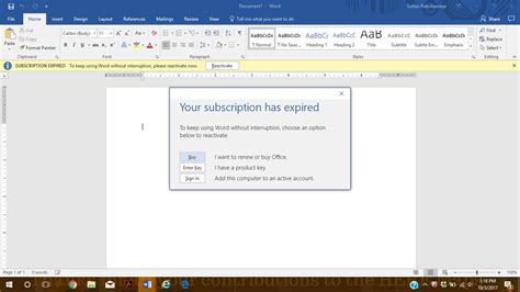 do you need a subscription for microsoft word