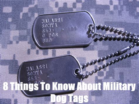 do you still get dog tags in the army