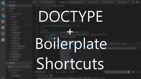 doctype shortcut vs code
