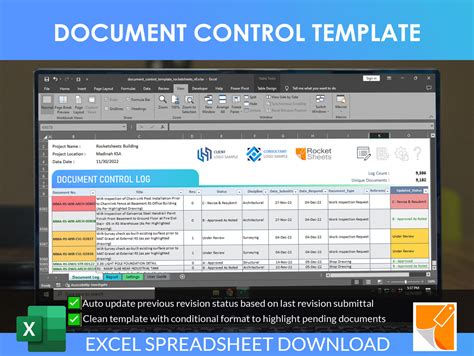document management template excel