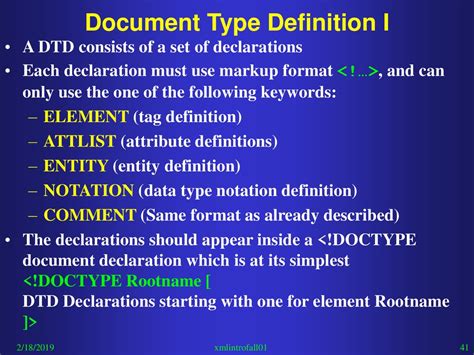 document type definition