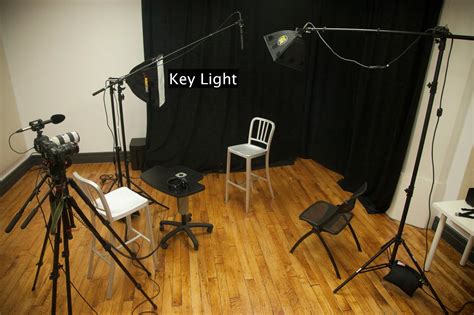 documentary interview camera setup