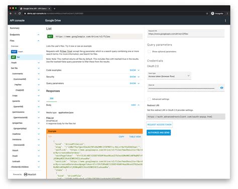 documentation api example