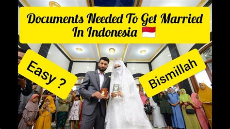 documents to get married in indonesia