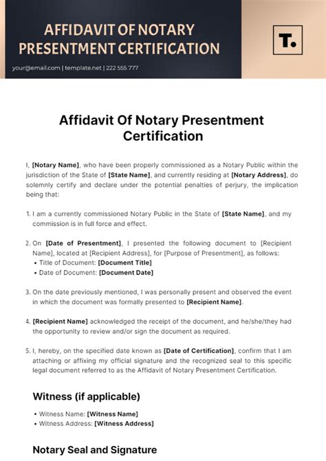 does a certification need to be notarized