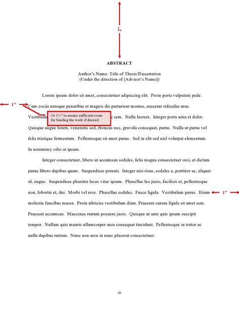 does a dissertation need an abstract