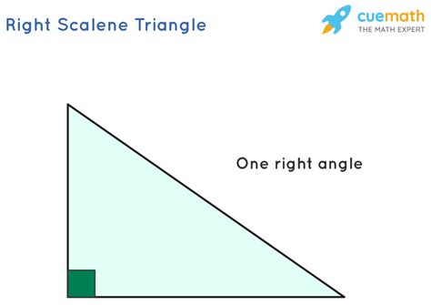 does a scalene triangle have exactly one right angle