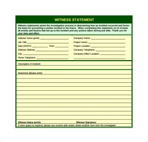 does a witness statement need to be notarized