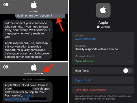 does apple send security alerts via text