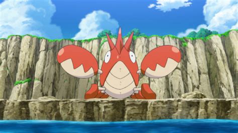 does ash's corphish ever evolve