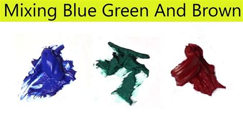 does blue and green make brown