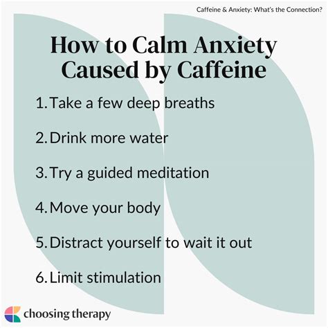 does caffeine calm anxiety