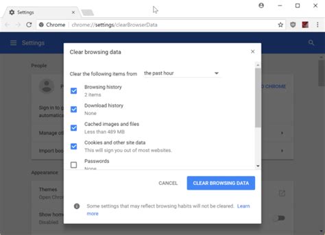 does clear browsing data erase everything