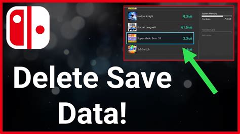 does deleting a game on switch delete save data