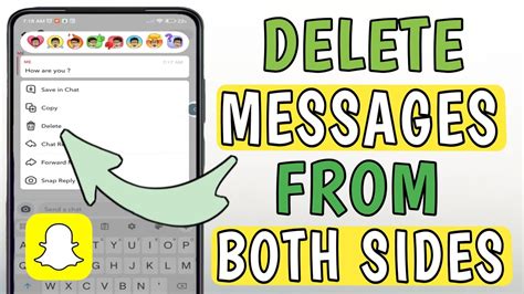 does deleting snapchat messages notify
